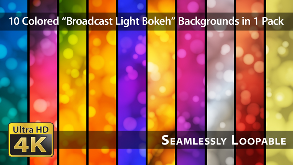 Broadcast Light Bokeh - Pack 06, Motion Graphics | VideoHive