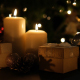 Christmas Gift Box And Candle With Light - VideoHive Item for Sale
