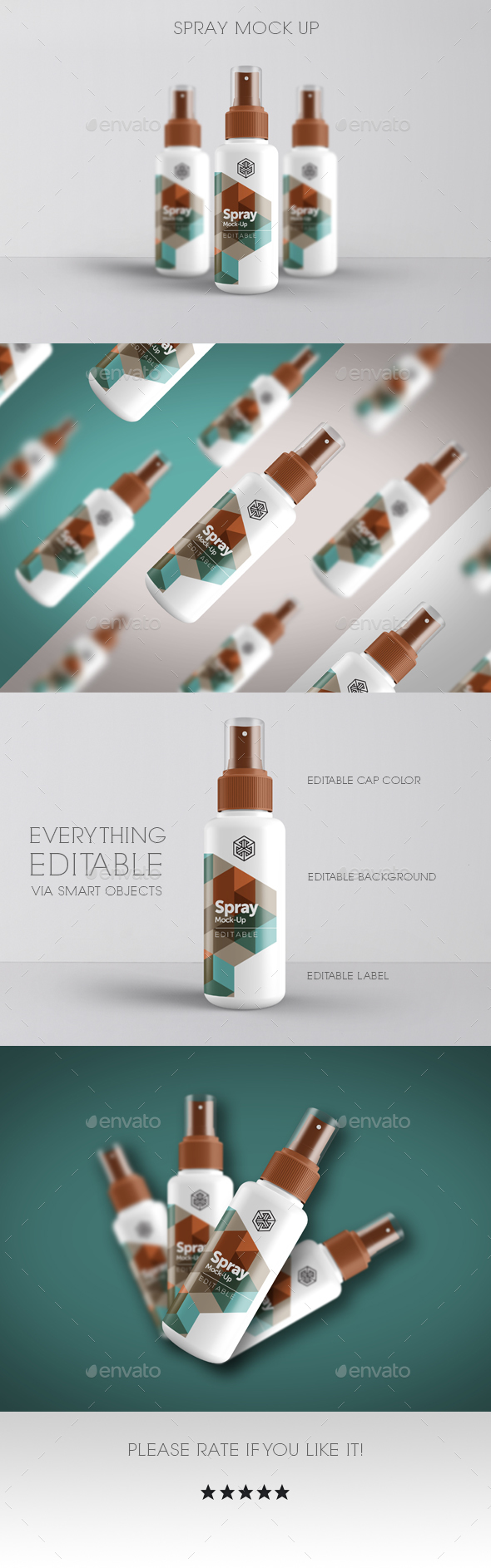 Spray Mock Up - Beauty Packaging