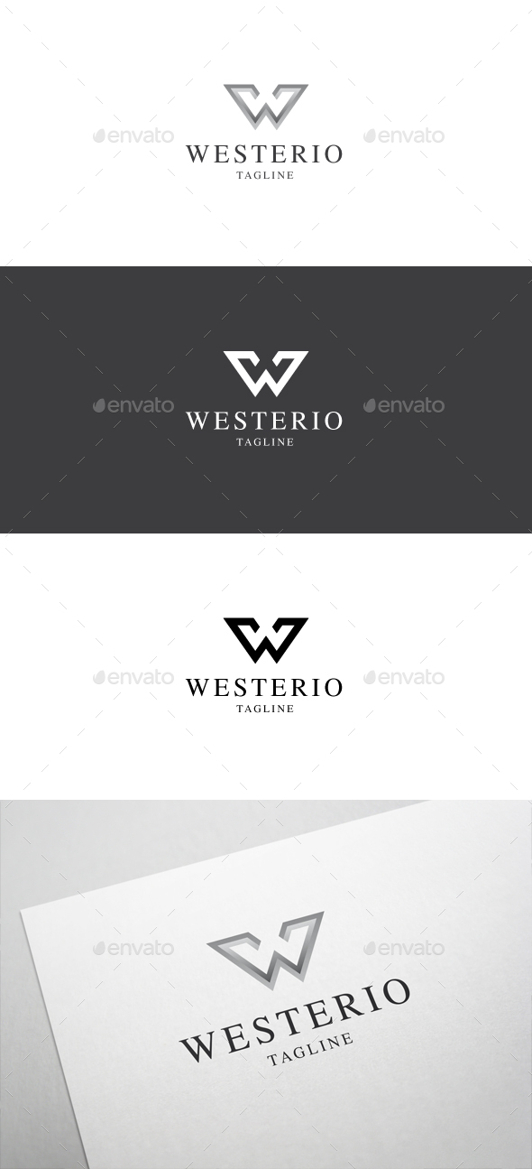 Westerio W Letter Logo - Letters Logo Templates