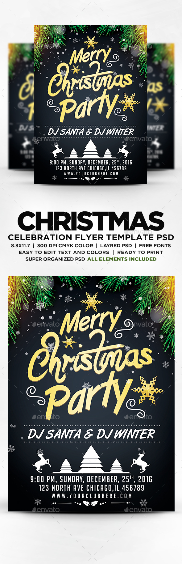 Merry Christmas Party Flyer