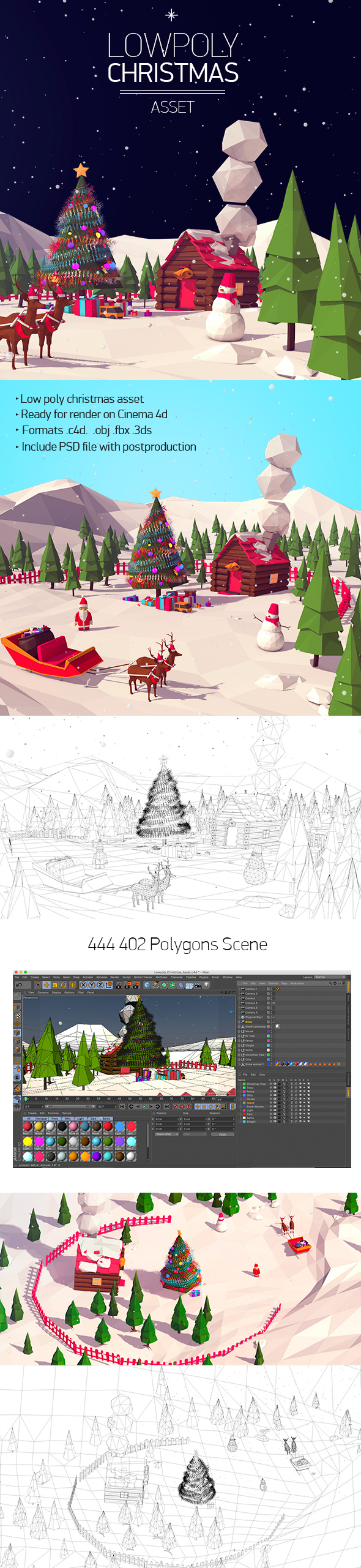 Low Poly Christmas - 3Docean 18883722