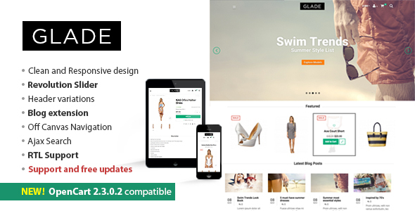 Glade Responsive OpenCart Theme Glade Responsive OpenCart Theme