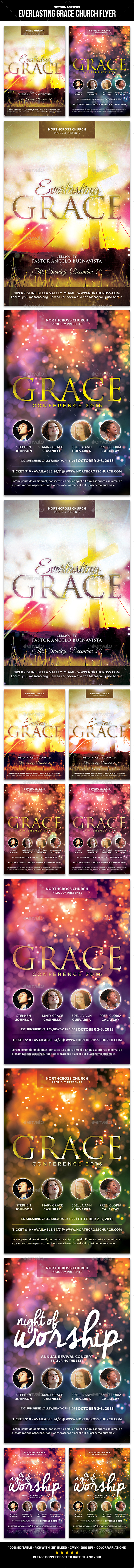 Everlasting Grace Church Flyer - Church Flyers
