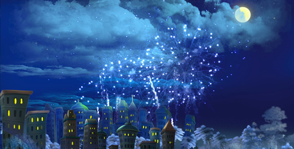 New Year's Eve Fireworks Over the City alt