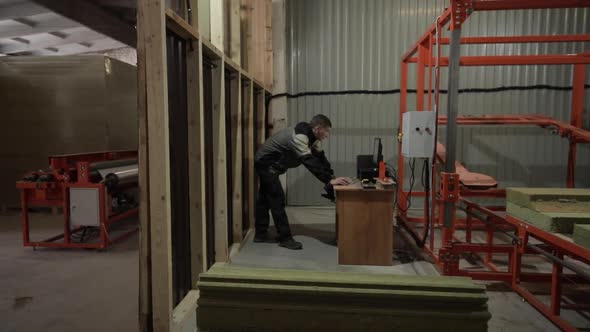 A Large Room in Which There Is a Special Machine for the Production of a Pipe Heater