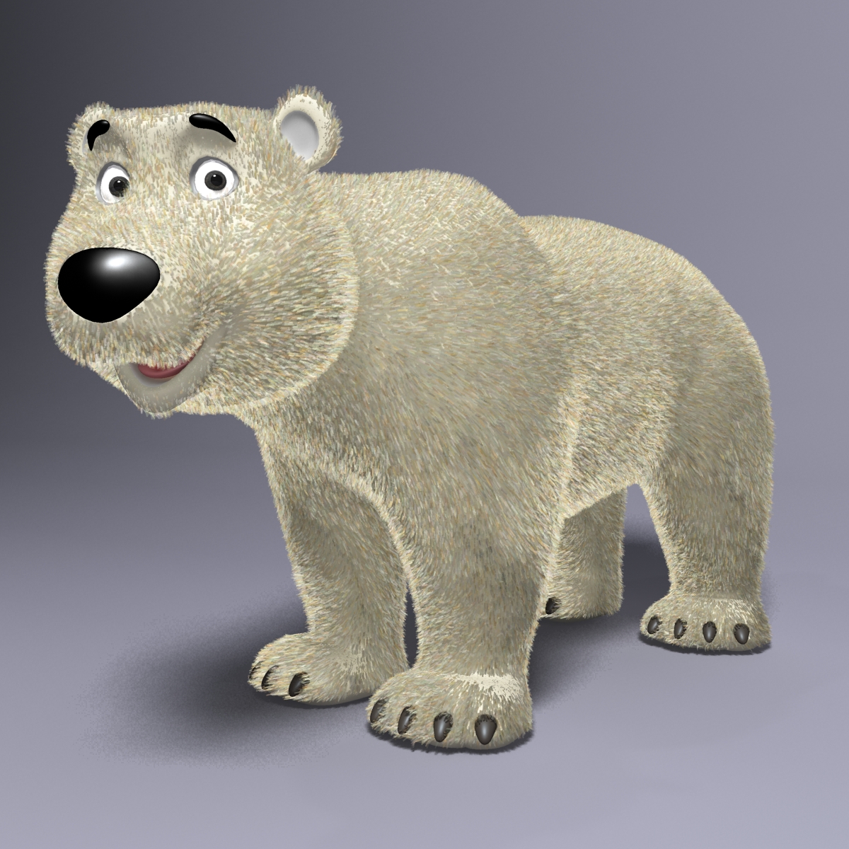 Cartoon Polar Bear RIGGED by supercigale | 3DOcean