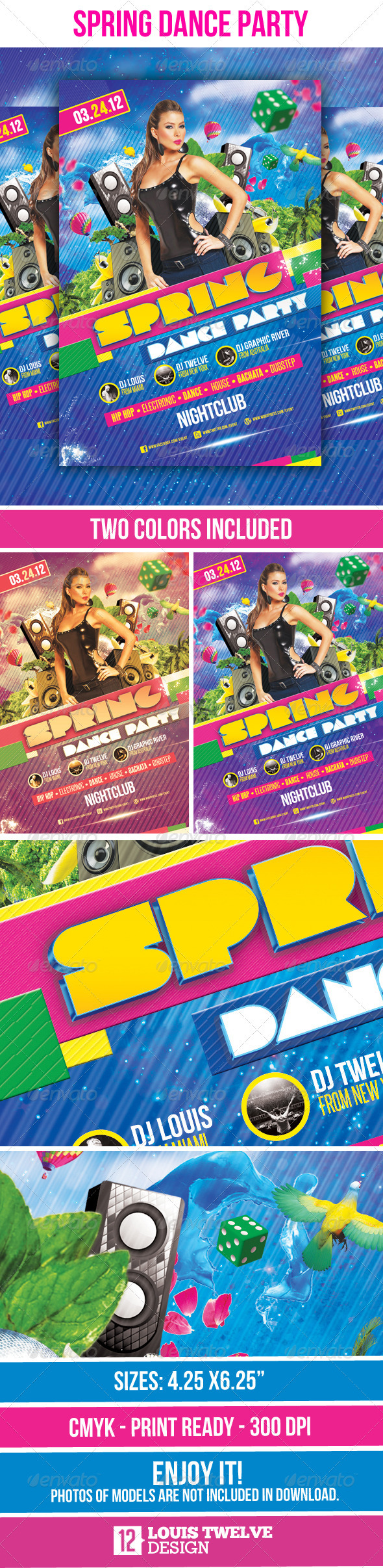 Spring Dance Party - Flyer Template