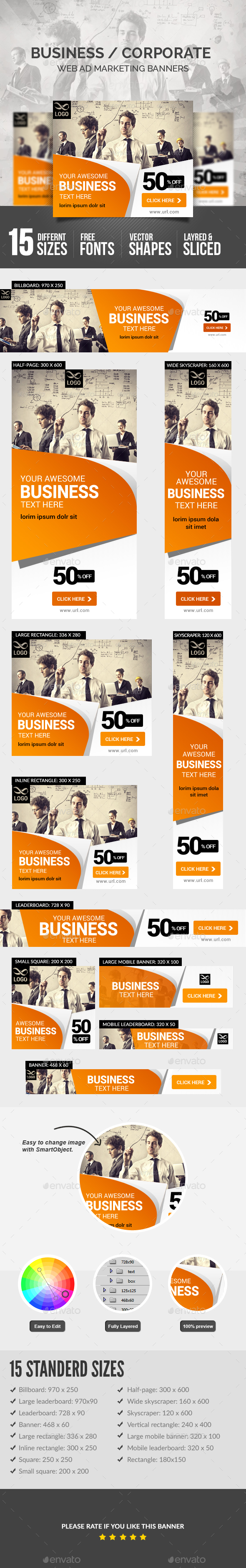 Business Banners - Banners & Ads Web Elements