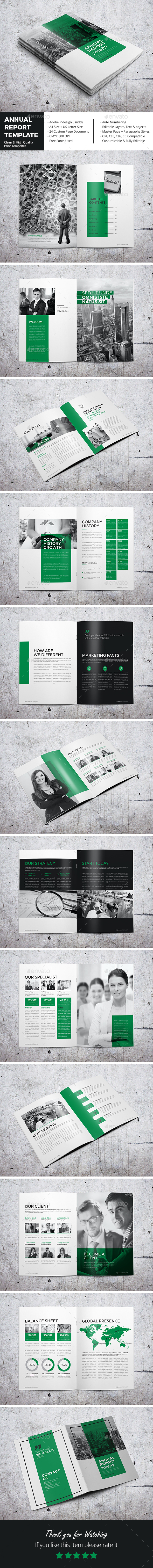 Annual Report Template - Corporate Brochures