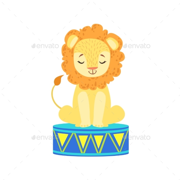 Circus Trained Lion - Animals Characters