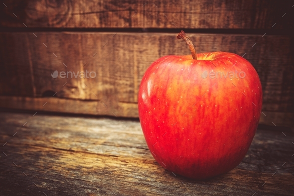 Tasteful Red Apple - Stock Photo - Images
