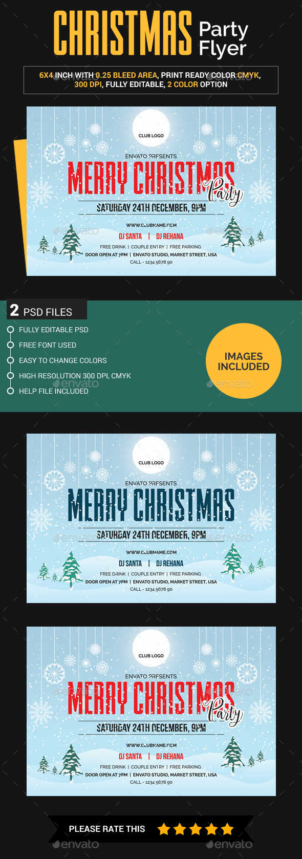 Christmas Flyer (Images Included) - Clubs & Parties Events