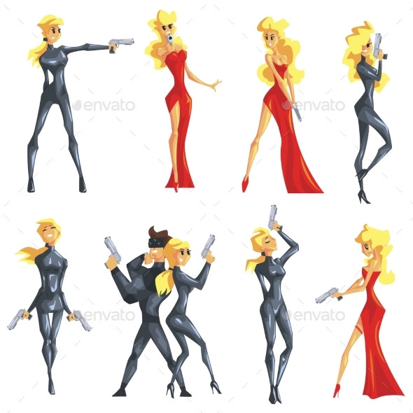 Secret Service Female Agent Undercover - People Characters