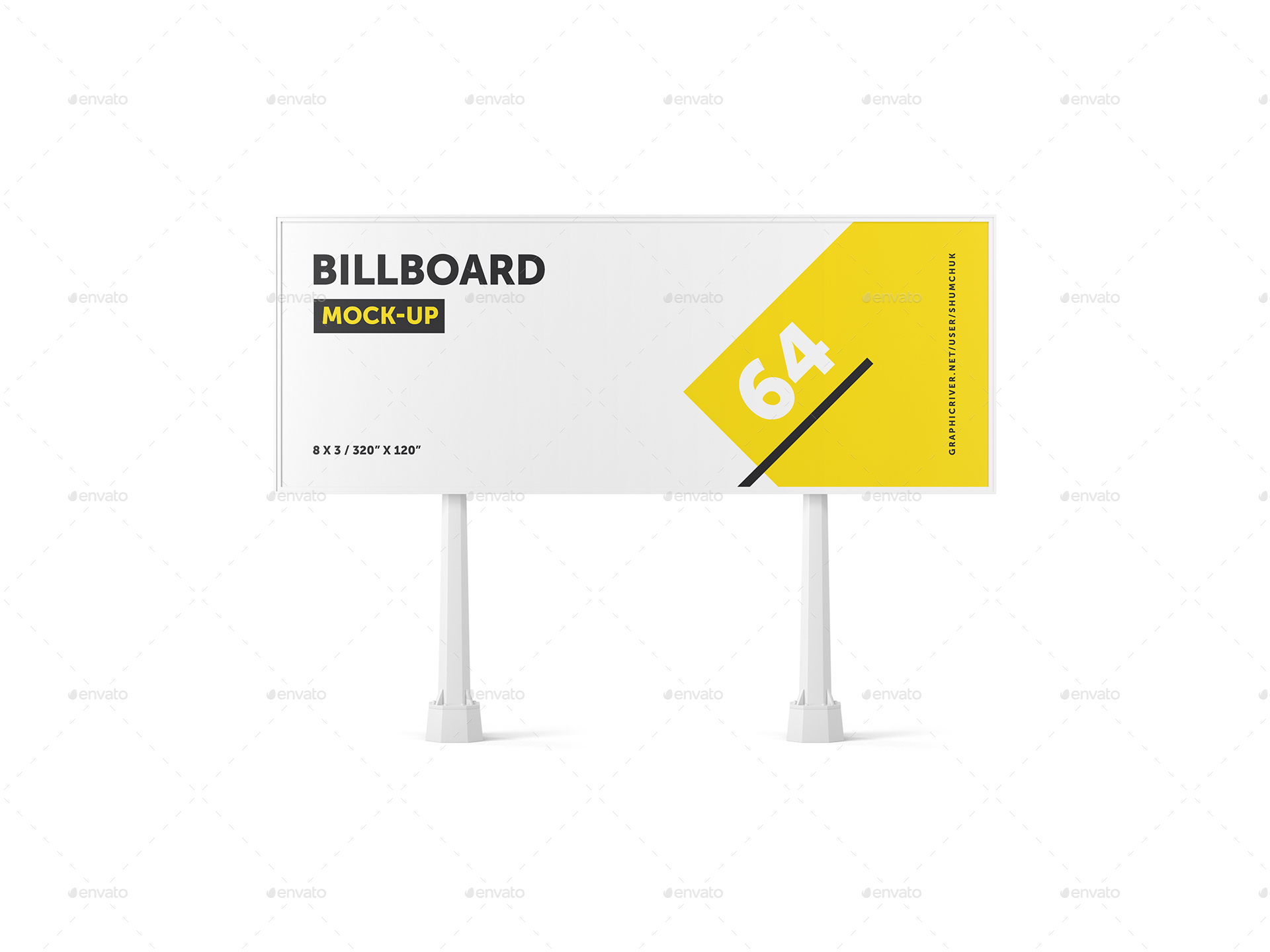 Download Studio Billboard Mock-up 8x3 vol.3 by Shumchuk | GraphicRiver