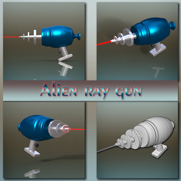 Alien Ray gun - 3Docean 18903529