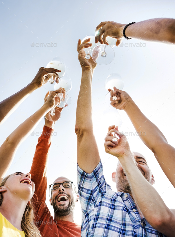 Group OF People Cheers Concept Stock Photo by Rawpixel PhotoDune