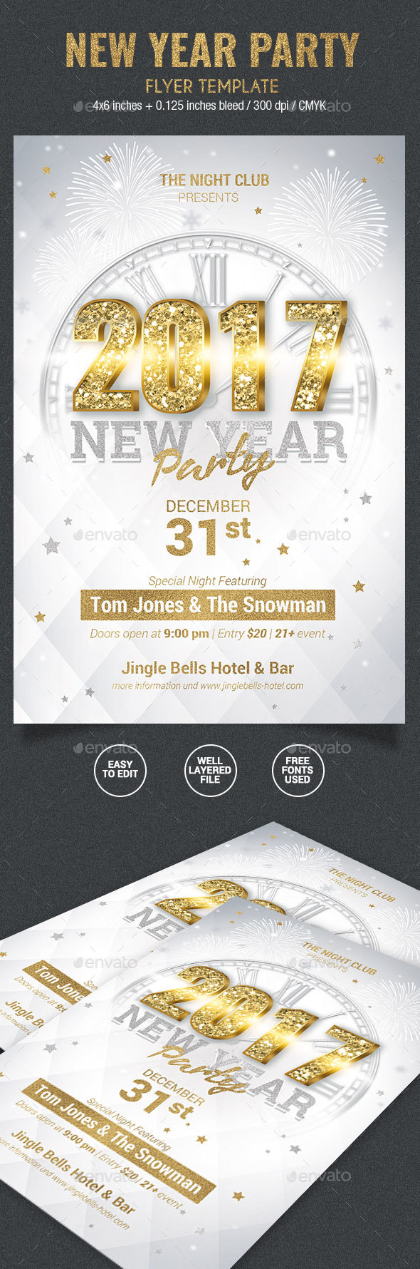 New Year Party Flyer - Holidays Events