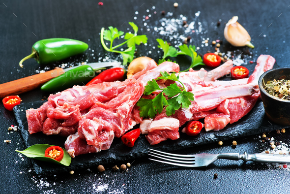 raw meat - Stock Photo - Images