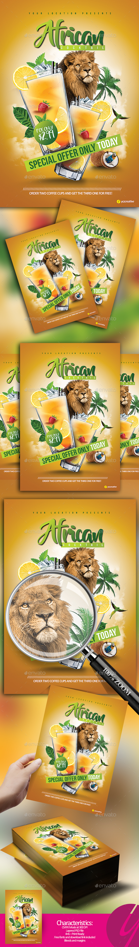 African Cocktail Flavour - Clubs & Parties Events