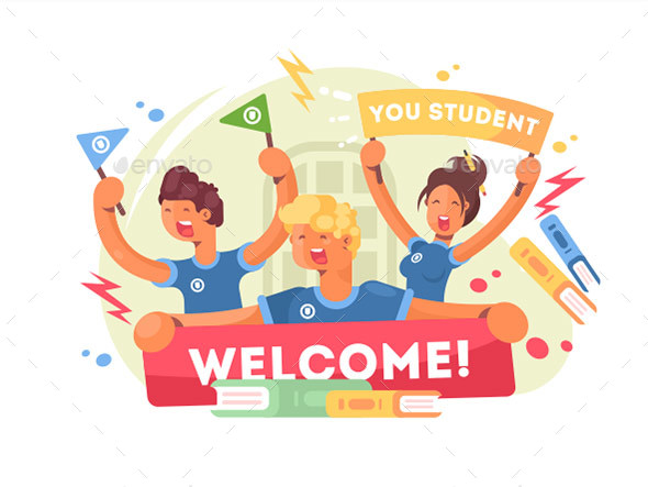 Welcome To University - People Characters