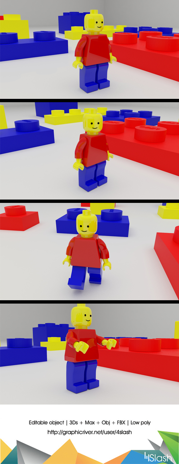 3d Lego Character - 3Docean 18912343
