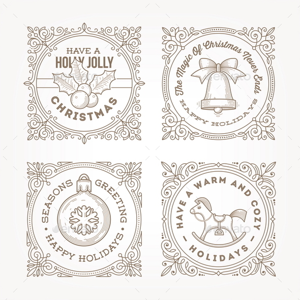 Christmas Flourishes Frame - Christmas Seasons/Holidays