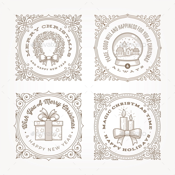 Christmas Flourishes Frame - Christmas Seasons/Holidays