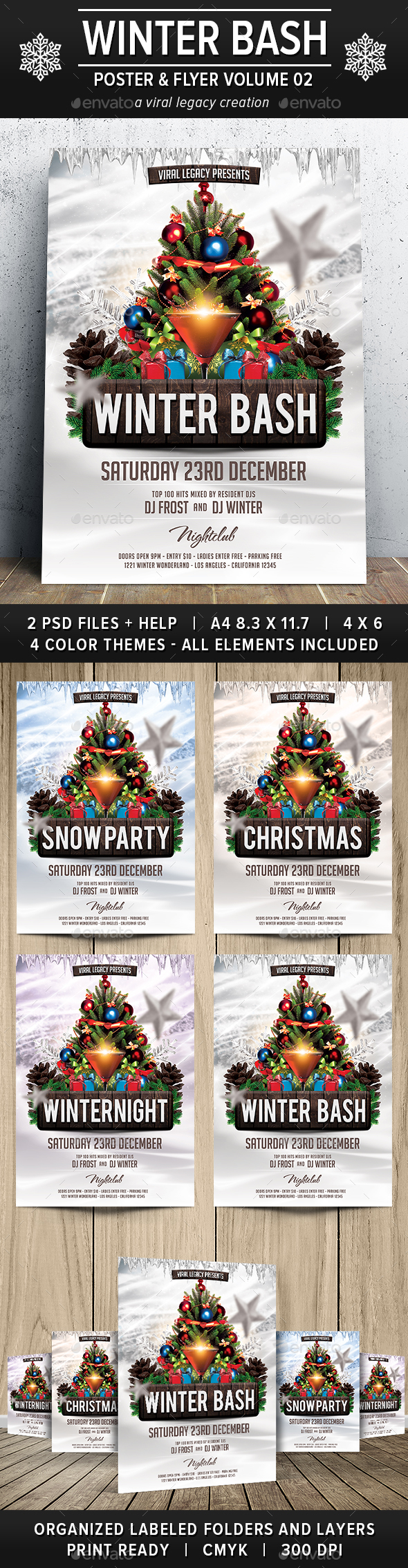 Winter Bash V02 - Events Flyers