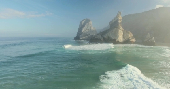 Epic Cliffs and Ocean Waves View
