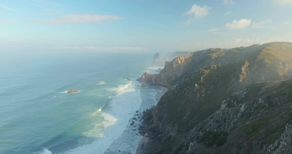Epic Cliffs and Ocean Waves View