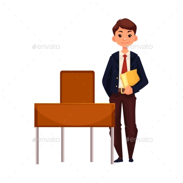 Clever School Boy - People Characters