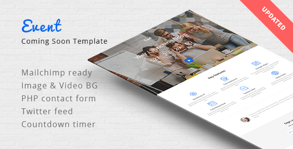 Event - Coming Soon Responsive Template by Pixininja