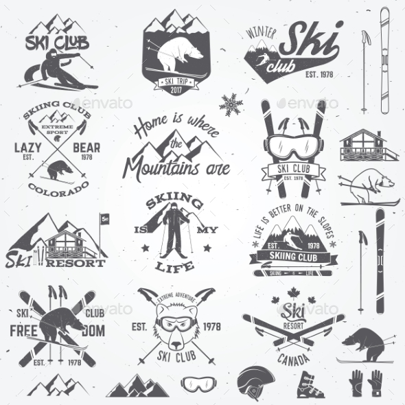Ski Club Design - Sports/Activity Conceptual