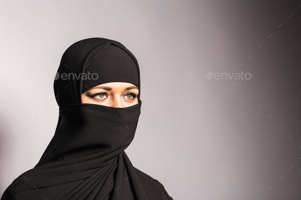 Young arabian woman in hijab or niqab. Stock Photo by Satura_ | PhotoDune