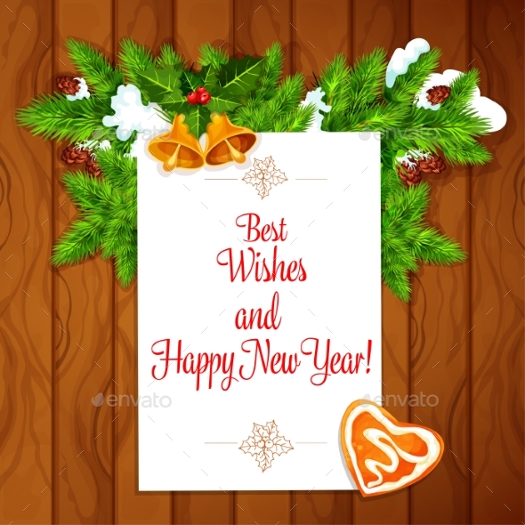 New Year Vector Poster - New Year Seasons/Holidays