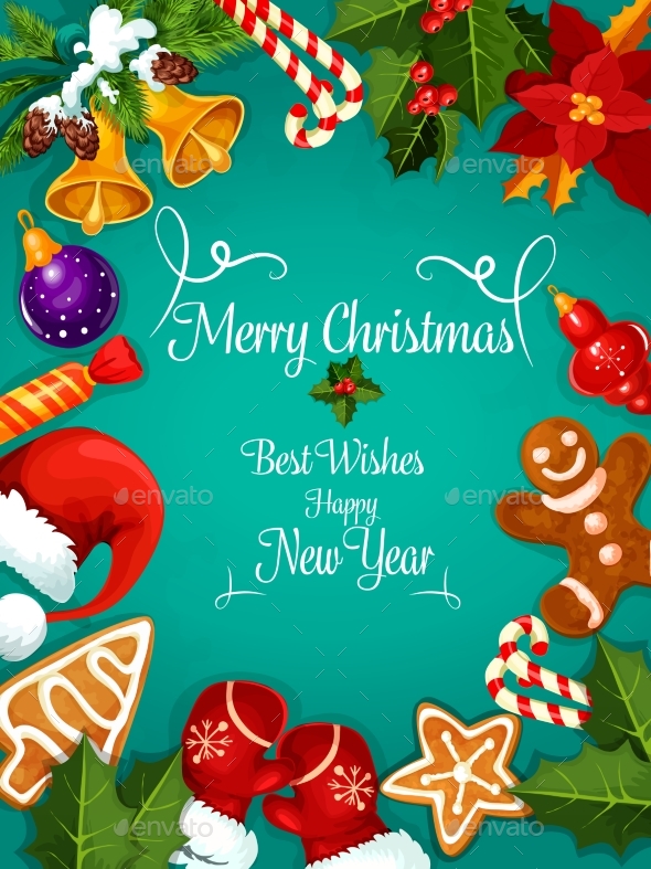 Merry Christmas, New Year, Greeting - Christmas Seasons/Holidays