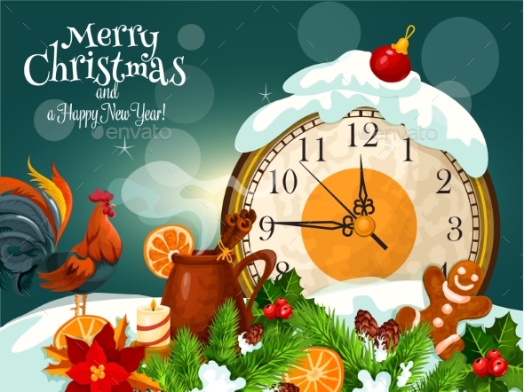 Merry Christmas, Happy New Year Greeting Card - Christmas Seasons/Holidays