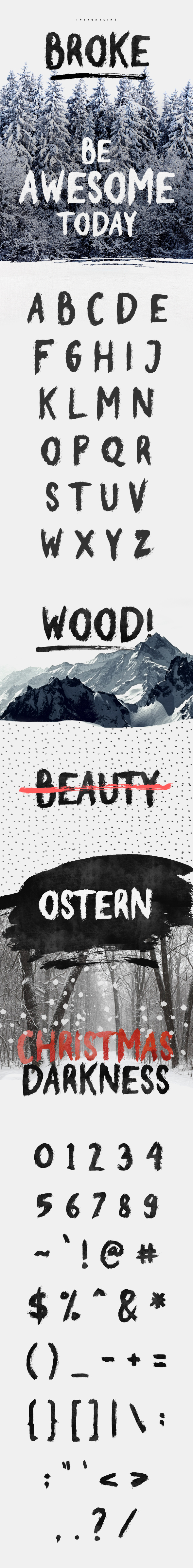 Broke Typeface - Fonts