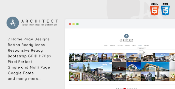 Architect - Creative & Minimal HTML5 Template