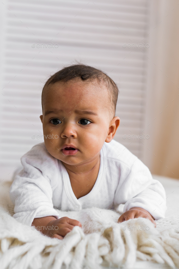 Adorable little african american baby 