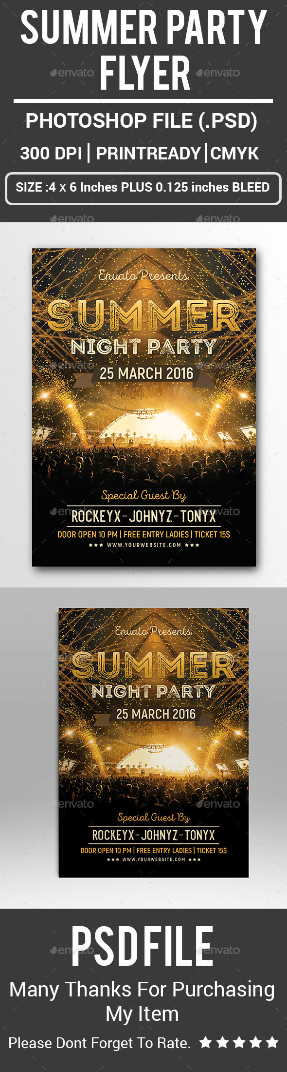 Summer Party Flyer - Clubs & Parties Events