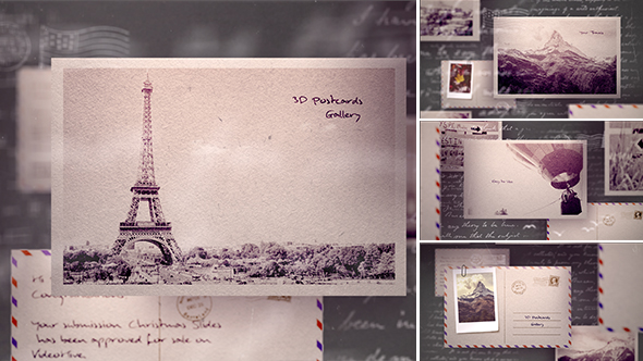 3D Postcards Gallery - VideoHive 18925460