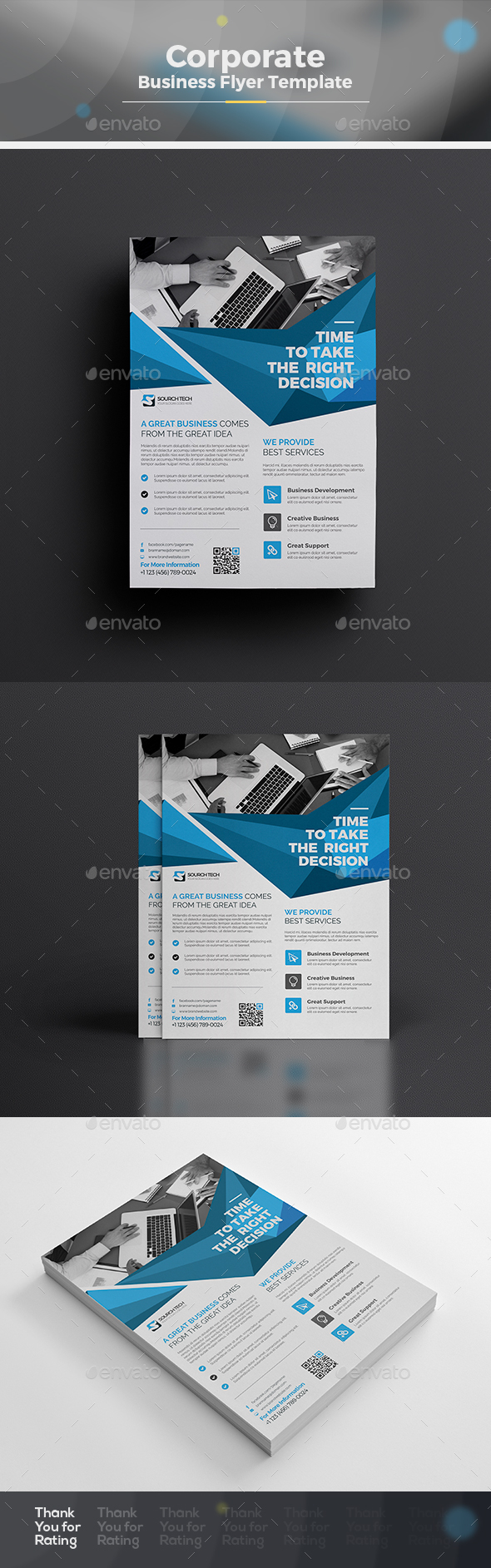 Abstract Flyer Template - Corporate Flyers