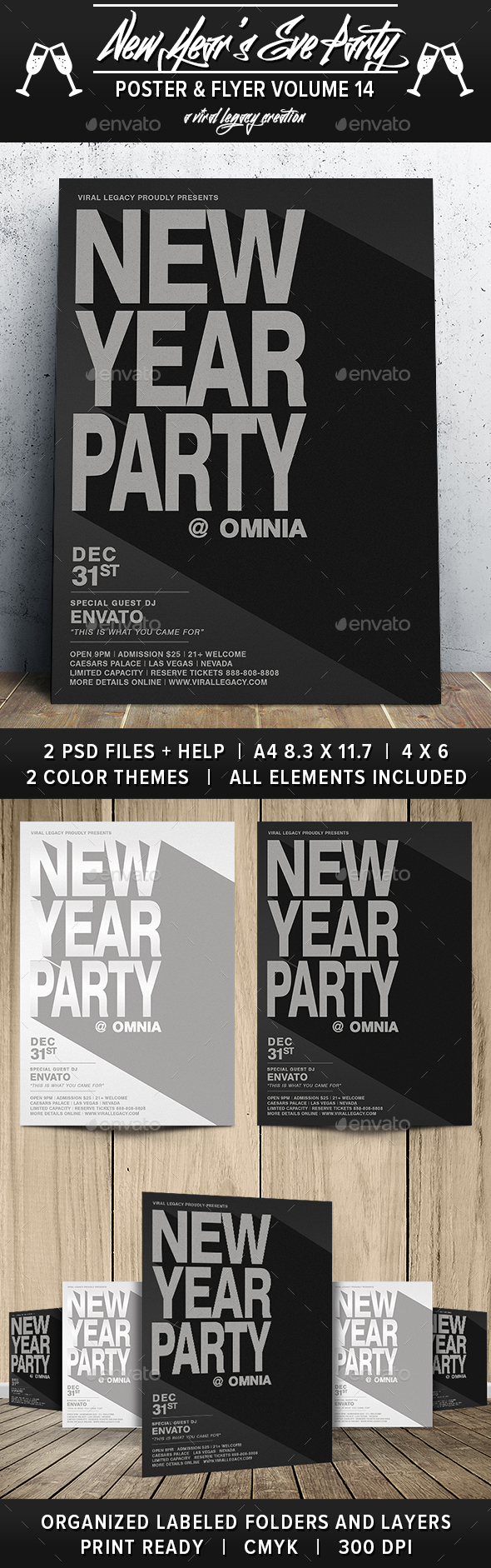 New Year's Eve Party V14 - Flyers Print Templates