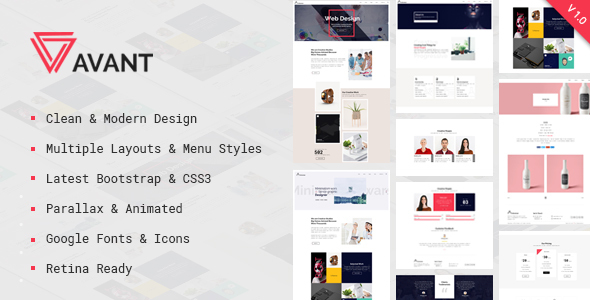 Avant - Creative & Parallax Multipurpose