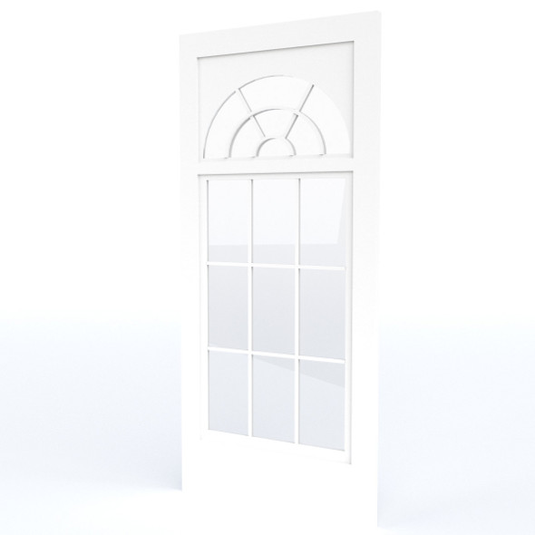 Half Moon Casement Window Door - 3DOcean Item for Sale