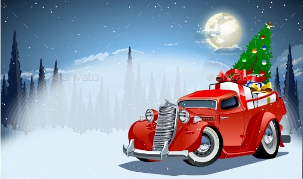 Vector Christmas Card - Christmas Seasons/Holidays