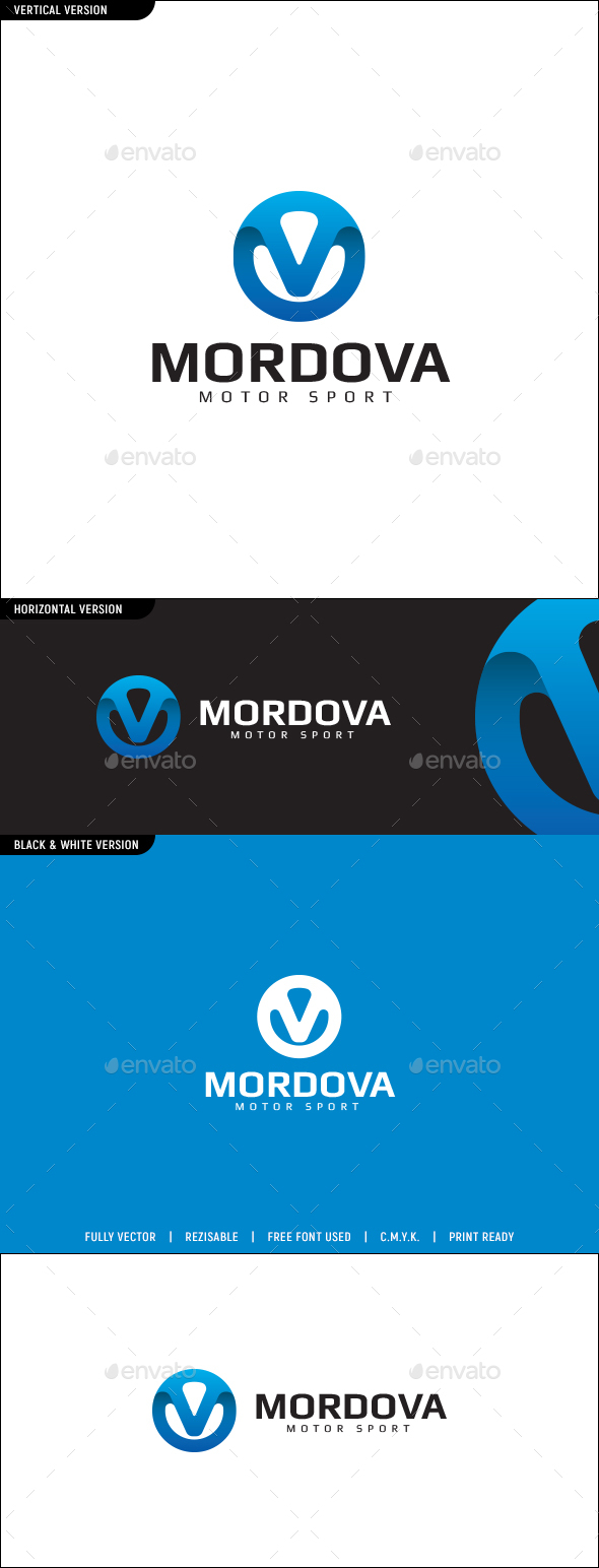 Mordova - Letter M Logo - Letters Logo Templates