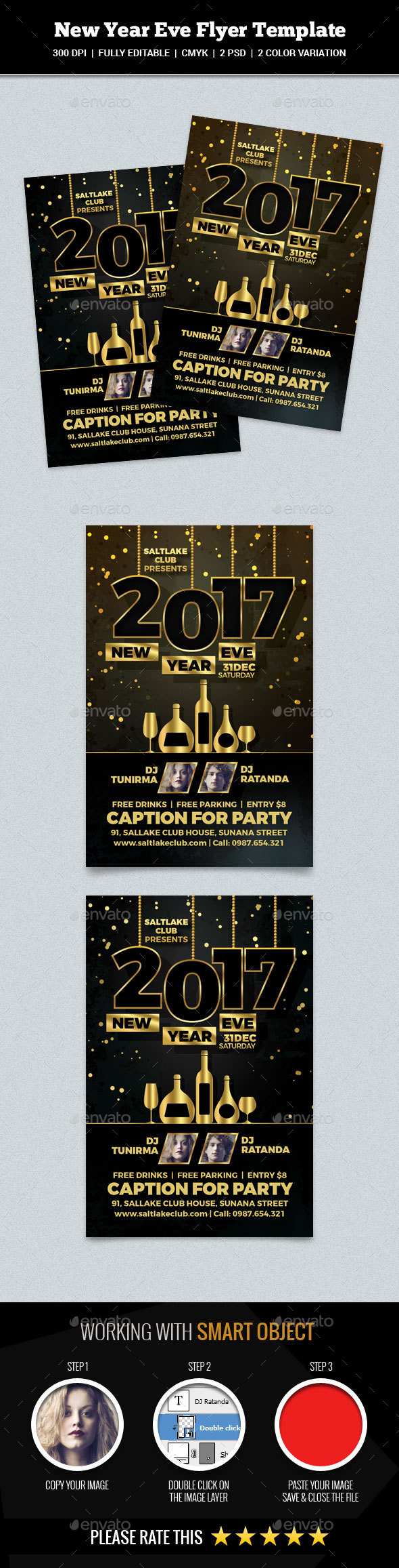 New Year Eve Flyer - Clubs & Parties Events